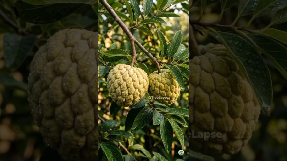 🌿🍏The Custard-Apple LifeCycle!🌿🍎 আতাফল এর জীবনচক্র!✨🌿🍏 #TreeLapse