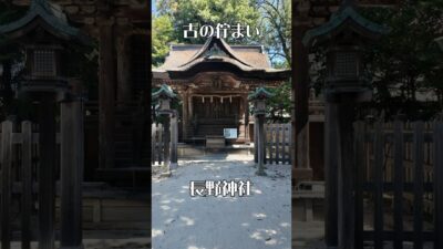 【悠久の時】長野神社（大阪・河内長野市）｜歴史が息づく癒やしの社 #パワースポット神社