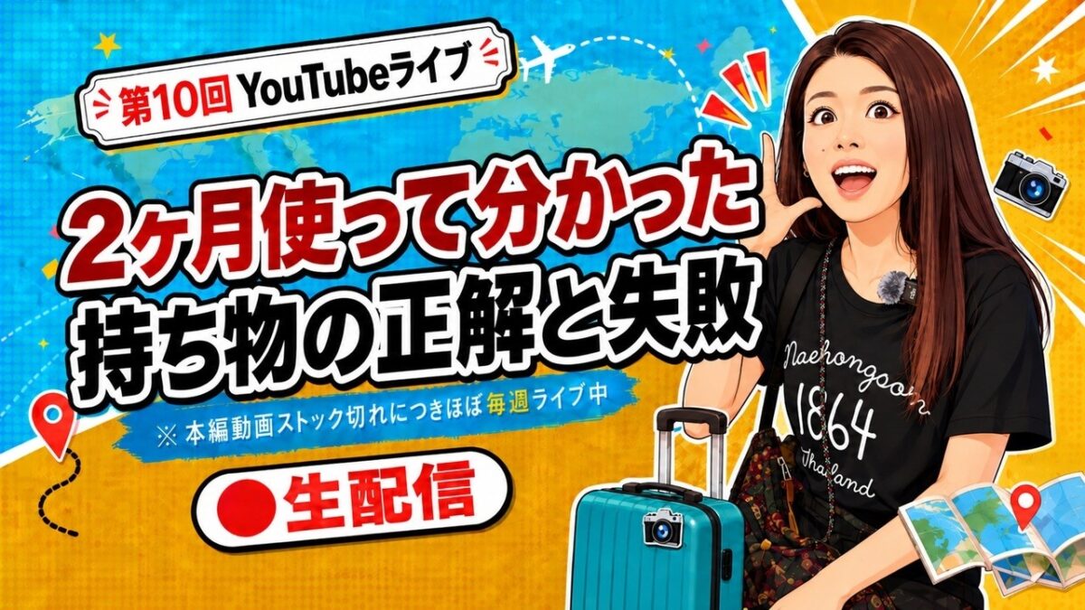 第10回 パッキング反省会｜2ヶ月旅して分かった正解と失敗