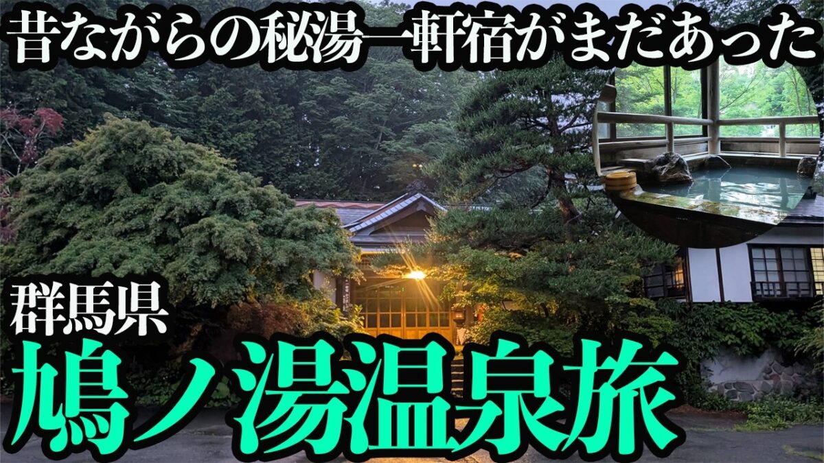 【鳩ノ湯温泉ひとり旅】冷房もない夏の秘湯宿は昔ながらの湯治場。源泉かけ流し温泉と旅館飯でのんびり過ごす1泊2日。
