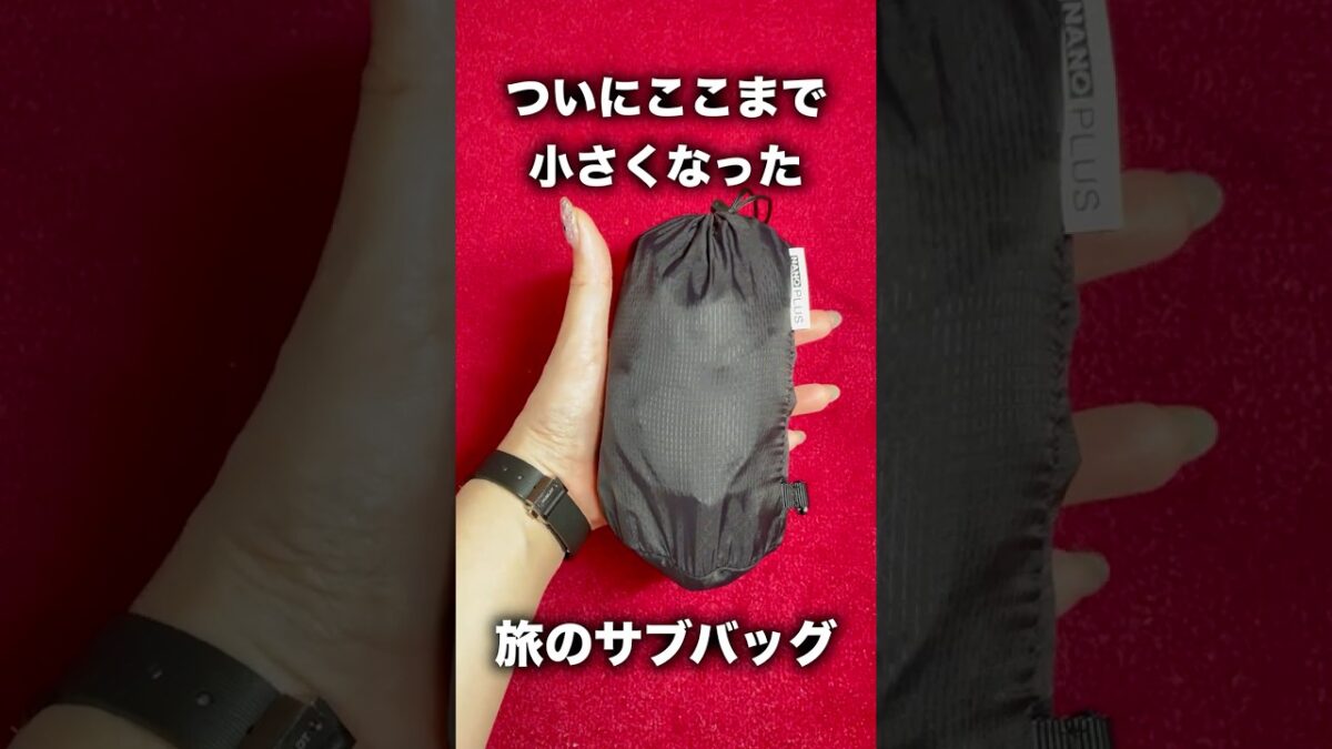 手のひらサイズなのに32L！旅行に便利すぎるサブバッグ【パッキング】【持ち物必需品】