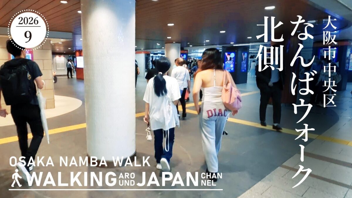 【4K/大阪散歩】大阪市中央区なんばウォーク北側を街歩き Walking around Namba Walk ,Osaka,Japan,2026
