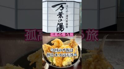 【はだの・湯河原温泉 万葉の湯 神奈川】60代ひとり旅 | サウナ飯 | グルメ旅 | 一人旅 | サ活 | サウナー | 孤高の整う旅 #ランチ #旅行 #温泉 #サ旅 #サ飯 #飲み放題