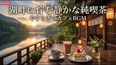 森の小川を眺める静かな純喫茶｜【カフェBGM】せせらぎと珈琲に癒される穏やかな時間｜作業・読書・リラックス｜LIVE