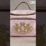 Juicy Couture Pink Makeup Bag Cosmetics Organizer Travel Essentials Duffel