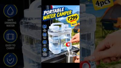 Portable Water Camper 💧🚿 | Portable Water Shower & Camping Essential | Outdoor Gadget #Shorts
