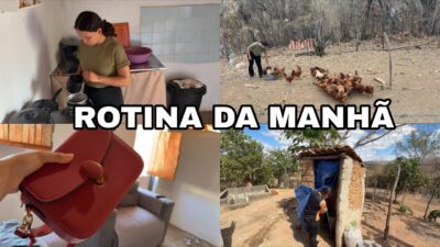 ROTINA DA MANHÃ MORANDO NO SÍTIO