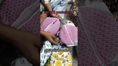 Set of 3 Pouches | Stylish & Useful Multipurpose Pouch Set | Travel & Daily Use #shorts #virel