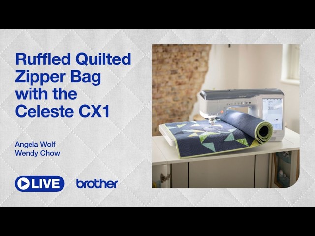 Sew a Quilted Zipper Pouch with Ruffle | Easy DIY Project Bag | EP 603