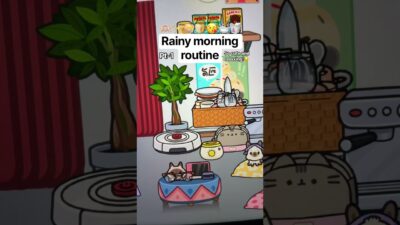 So relaxing!☺️￼ #tocaboca #rainyday #entertainment #shorts #fypシ #morning #routine