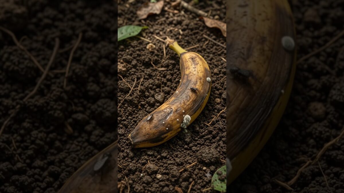 What Happens When a Banana Falls onthe Soil? | Banana Plant Growth #shorts #nature #asmr