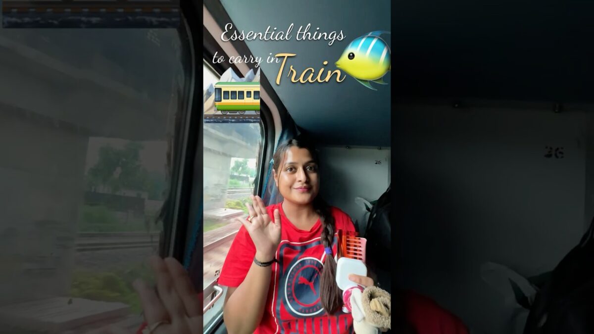 What I Carry on a Train Journey 🚆👜 | Travel Essentials #trainjourney #travelessentials