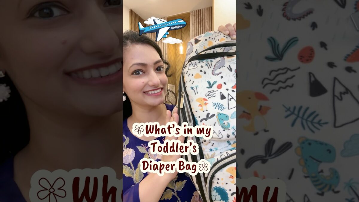 What I pack in my Toddler’s Diaper Bag for Flight Travel ✈️ #whatsinmydiaperbag