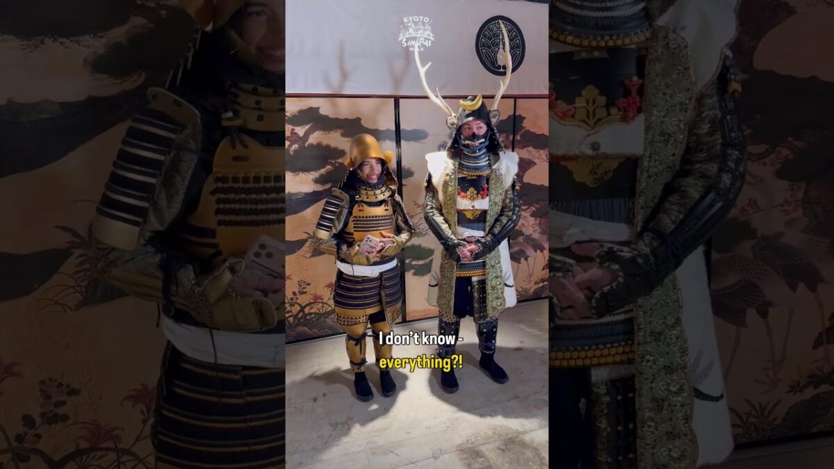 Who Would You Bring to Kyoto Samurai Walk? #kyoto #travelvlog #japan #samurai #japantravel