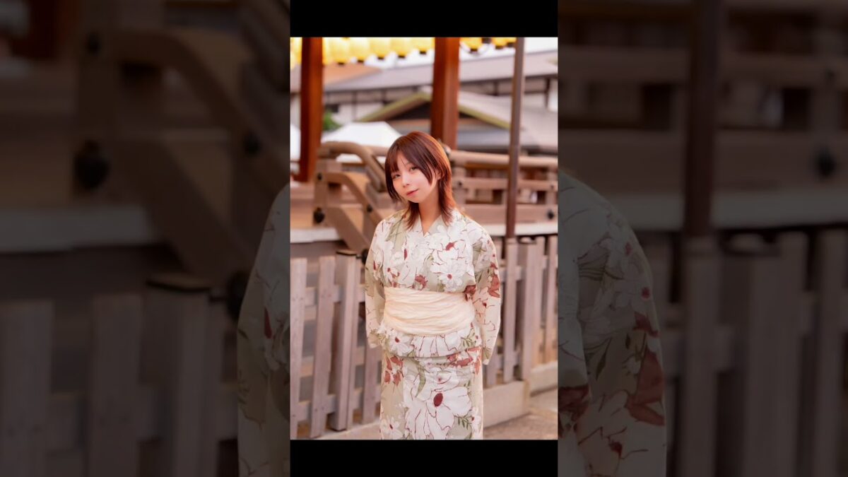 京都着物ポトレ〔青蓮華の夏灯り〕　#寺社仏閣巡り #京都観光   撮影協力：夜咲甘楽さん　　　X:@_y0rusk121