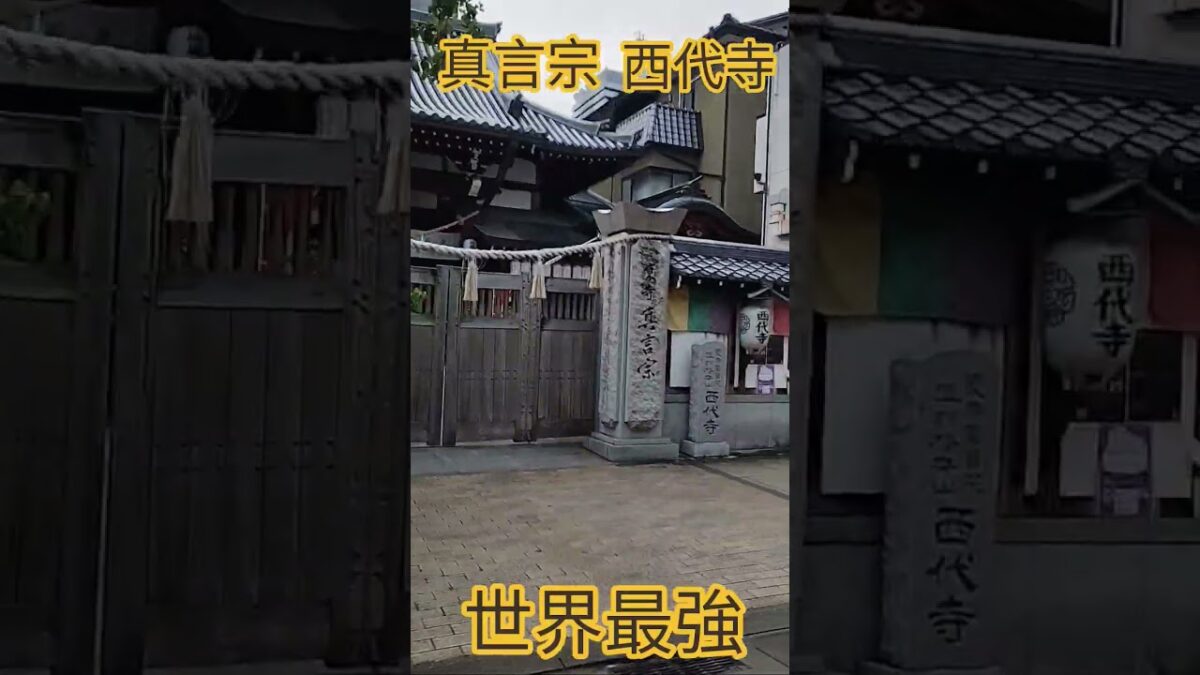 世界最強はどの宗教だ！？！？兵庫神社仏閣巡り『真言宗　西代寺』