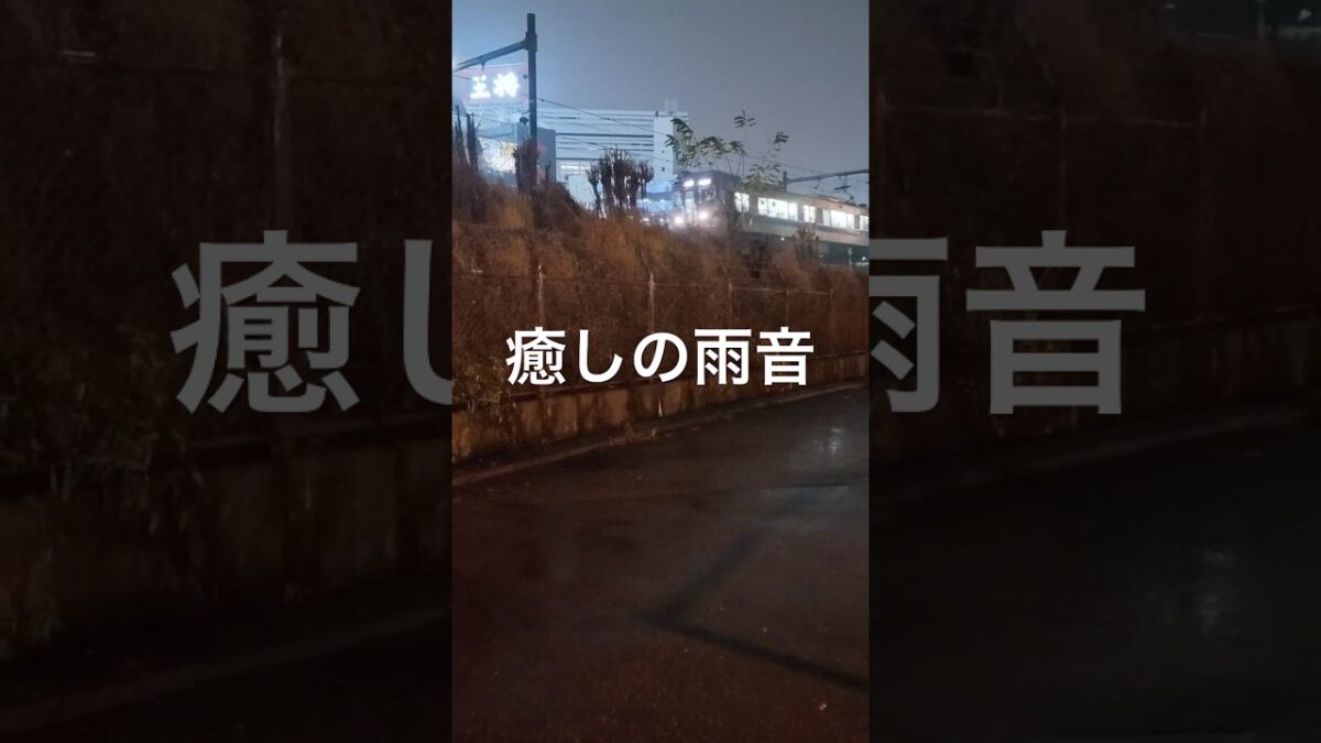 雨音が響く大阪の夜、あなたも一緒に #雨 #大阪散歩 #癒し動画