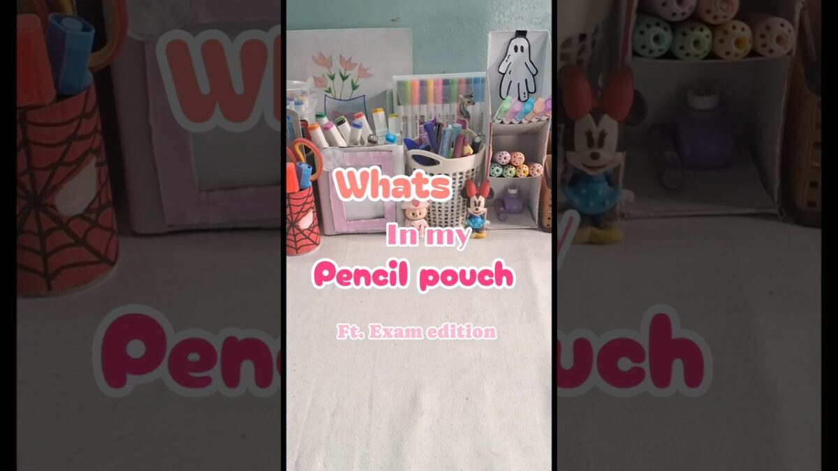 what’s in my pencil pouch  #shorts #dailylife #routine #pens #stationary #aesthetic #trending #viral