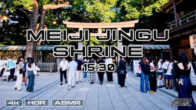 【15:30】MEIJI JINGU SHRINE – TOKYO – JAPAN 2026 🇯🇵 Walk from Harajuku in Evening | POV 4K HDR ASMR