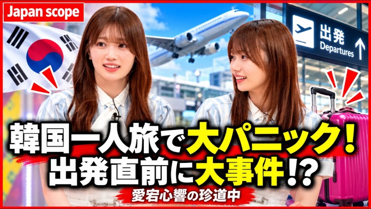 乃木坂46・愛宕心響の韓国一人旅が大波乱！出発直前の衝撃ハプニング連発😂✈️