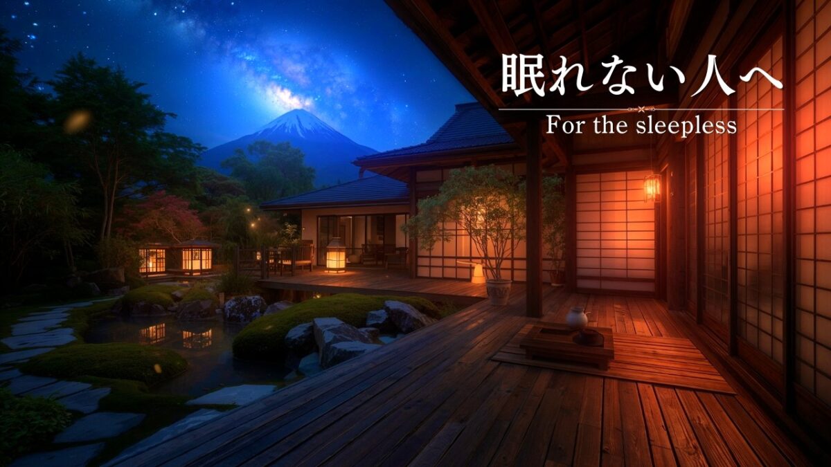 【4K】今日の疲れを置いていく。静かな旅館の離れで過ごす１時間｜睡眠用・リラックス｜1 Hour Quiet Japanese Ryokan Sleep & Relax Ambience