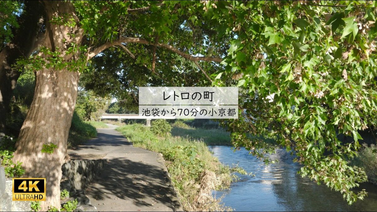 【4K】池袋から70分🌿昭和へタイムスリップ⛩️武蔵の小京都・小川町を歩く🚶‍♂️東京から日帰り旅行【 ASMR】