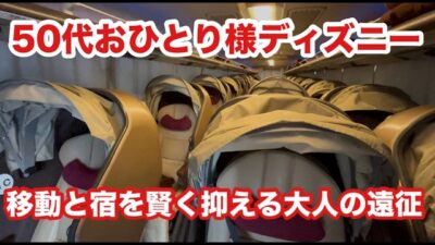 【50代一人ディズニー】夜行バス×セール宿で賢く浮かす！無理しない大人のリアル節約旅（中部発）