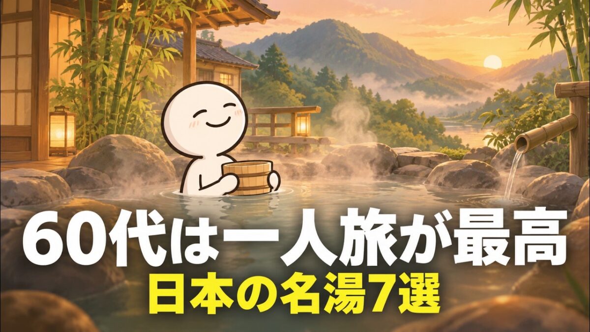 【漫画】定年後だからこそ楽しめる！60代からの一人旅で絶対外せない有名温泉地7選