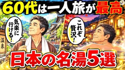 【99%が知らない】60代の一人温泉旅を何倍も楽しむコツ｜お金をかけずに贅沢になる過ごし方