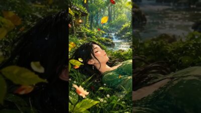 🍃🌧️ A Dreamy Rainy Forest | Anime Nature ASMR ✨ #Shorts #trending #viral #ghibli #calm