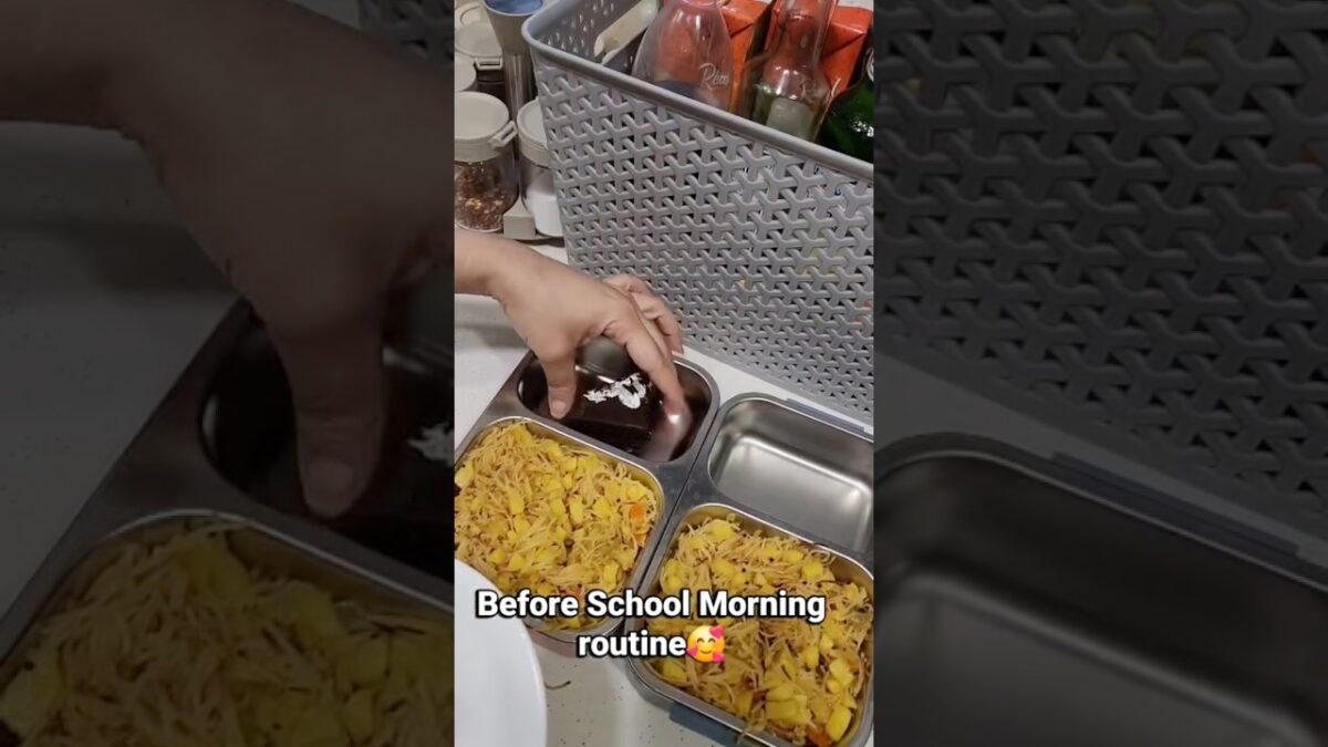 A Student’s Early Morning Routine — From Bed to School! 🏫Mama Packed YUMMY! 🍱 Food❤️”#schoolvlog