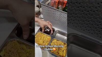 A Student’s Early Morning Routine — From Bed to School! 🏫Mama Packed YUMMY! 🍱 Food❤️”#schoolvlog