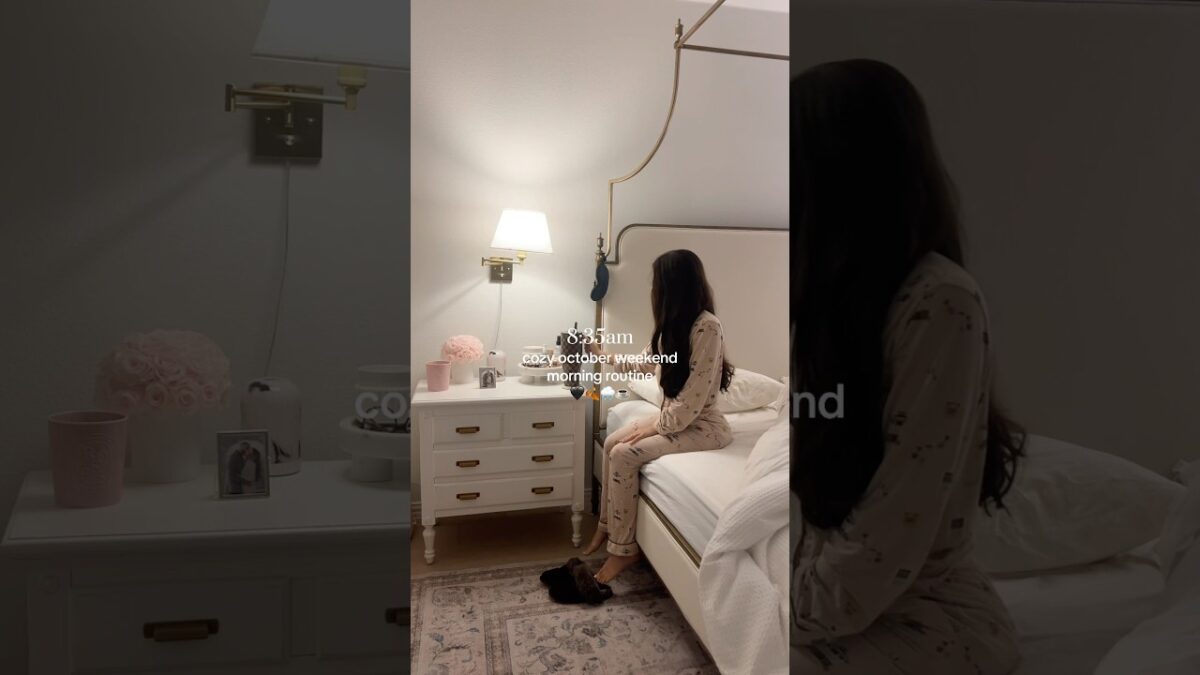 Asmr timestamped fall morning routine vlog 🤍 #morningroutine #aesthetic #asmr #grwm #productivity