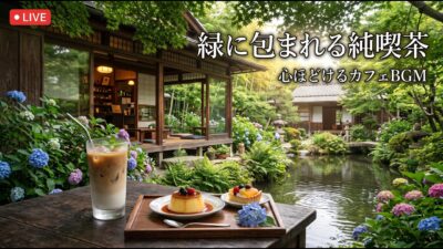 森の奥のテラス純喫茶｜【カフェBGM】木漏れ日と風を感じる珈琲時間｜作業・読書・リラックス｜LIVE