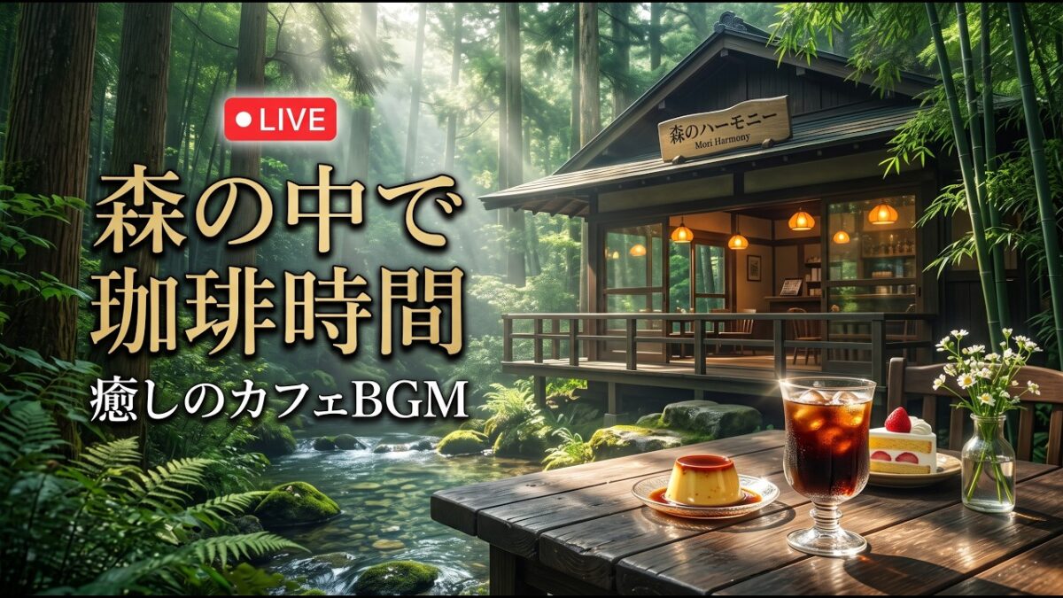 森の小さな古時計喫茶｜【カフェBGM】木の温もりと珈琲に包まれる懐かしい午後｜作業・読書・リラックス｜LIVE