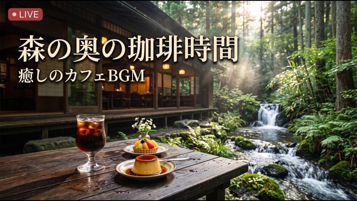 森の小さな月見喫茶｜【カフェBGM】秋の夜空と珈琲に包まれる静かな時間｜作業・読書・リラックス｜LIVE