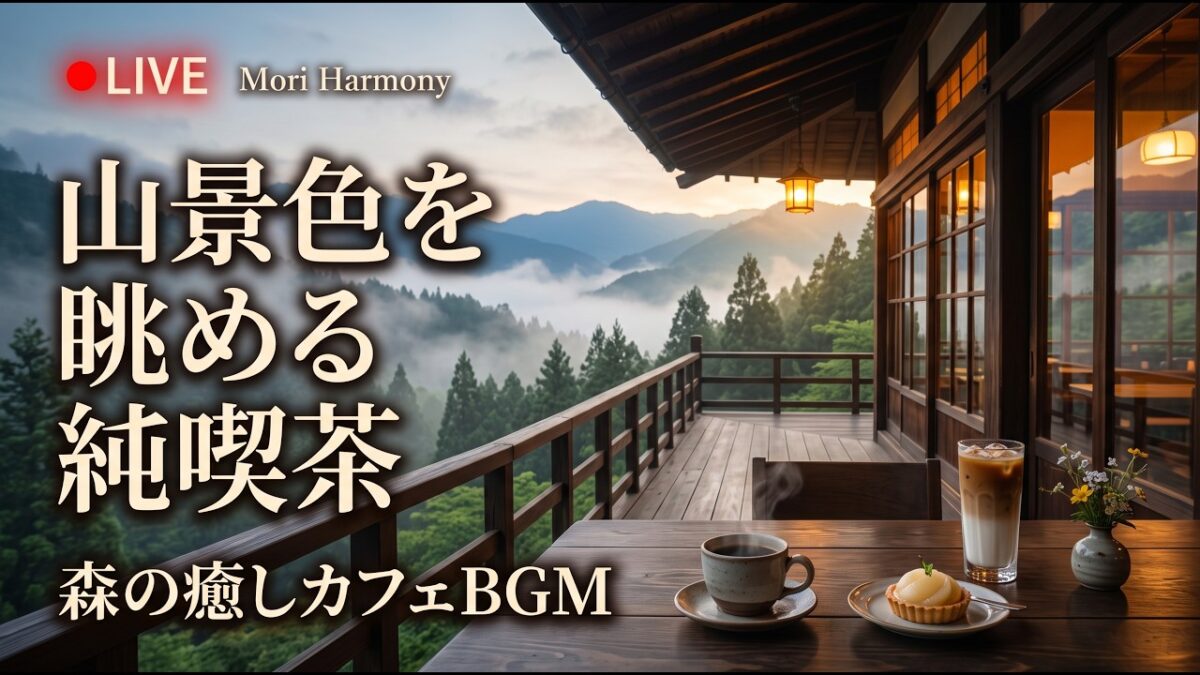 森の小さな水車喫茶｜【カフェBGM】秋のせせらぎと木漏れ日に癒される穏やかな午後｜作業・読書・リラックス｜LIVE