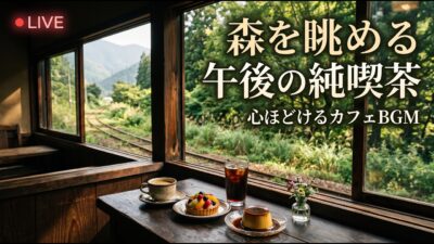 森の小さな葡萄酒蔵喫茶｜【カフェBGM】秋色の森と暖かな珈琲に包まれる隠れ家時間｜作業・読書・リラックス｜LIVE