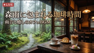 森の小さな欄干喫茶｜【カフェBGM】秋の小川と落ち葉に囲まれる静かな珈琲時間｜作業・読書・リラックス｜LIVE
