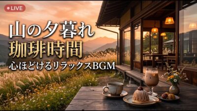 森の小さな紅葉窓喫茶｜【カフェBGM】色づく森を眺めながら味わう穏やかな珈琲時間｜作業・読書・リラックス｜LIVE