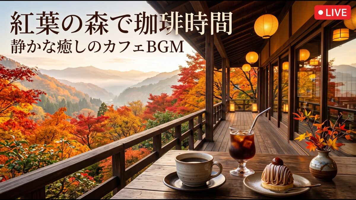 森の小径を眺める朝の純喫茶｜【カフェBGM】小鳥の気配と珈琲に包まれる爽やかな時間｜作業・読書・リラックス｜LIVE