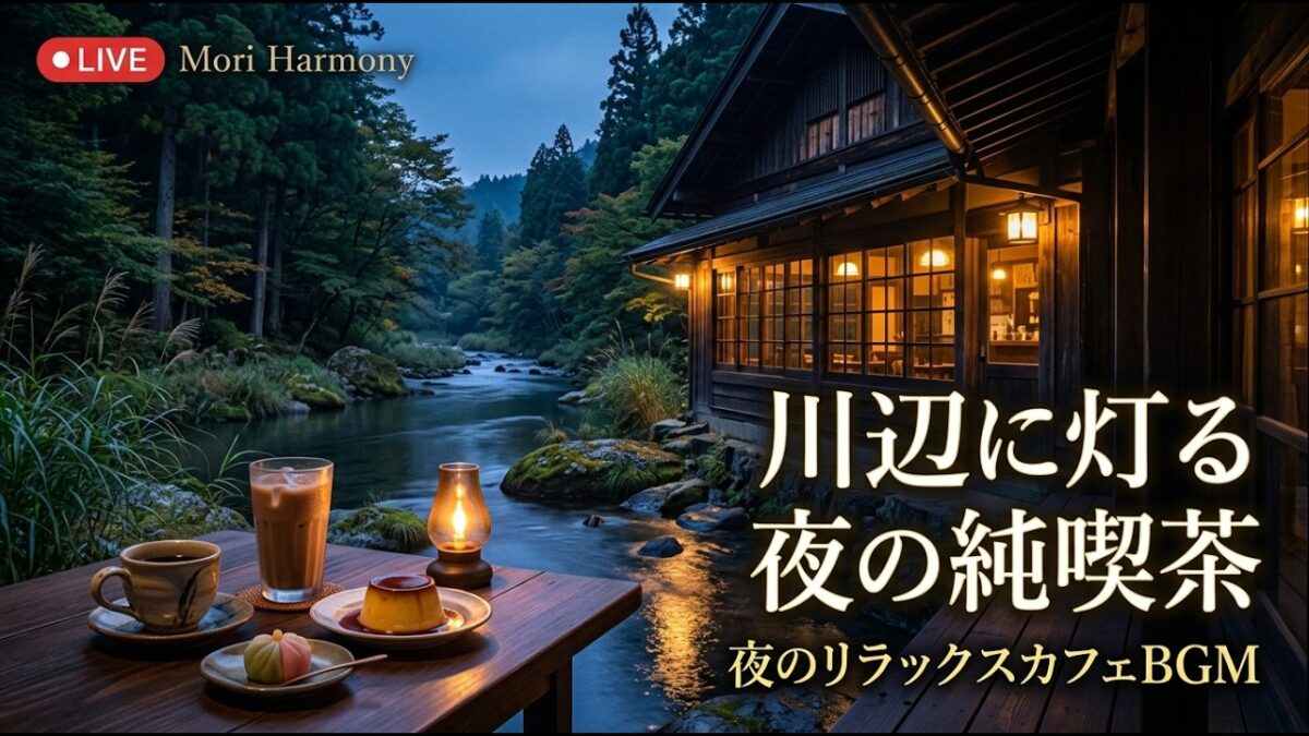 森の小さな水鏡喫茶｜【カフェBGM】秋の湖面と木漏れ日に癒される静かな午後｜作業・読書・リラックス｜LIVE
