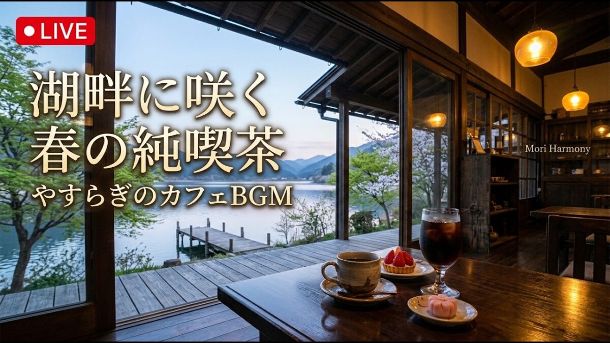 森の小さな水辺書房喫茶｜【カフェBGM】秋の川辺で本と珈琲を楽しむ静かな午後｜作業・読書・リラックス｜LIVE