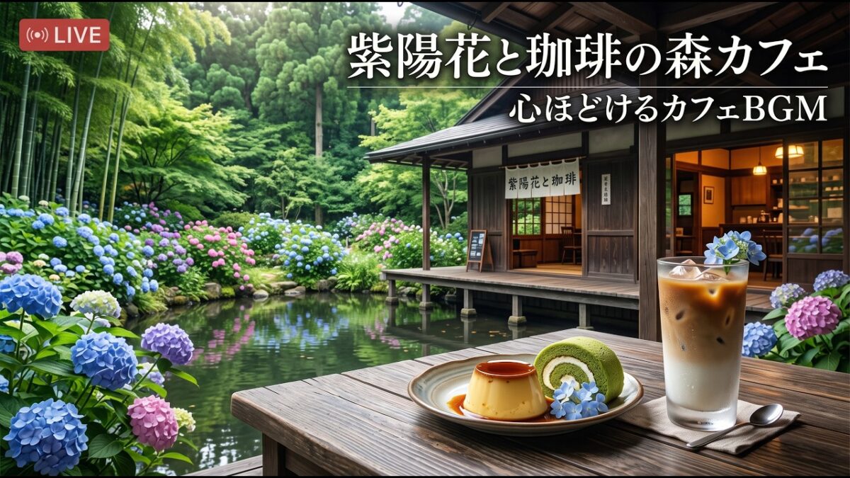 森の小さな石造り喫茶｜【カフェBGM】苔むす庭と珈琲に包まれる静かな午後｜作業・読書・リラックス｜LIVE