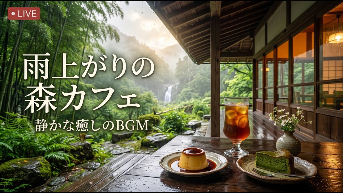 森の小さな灯台喫茶｜【カフェBGM】湖面に映る夕暮れと珈琲に包まれる静かな時間｜作業・読書・リラックス｜LIVE