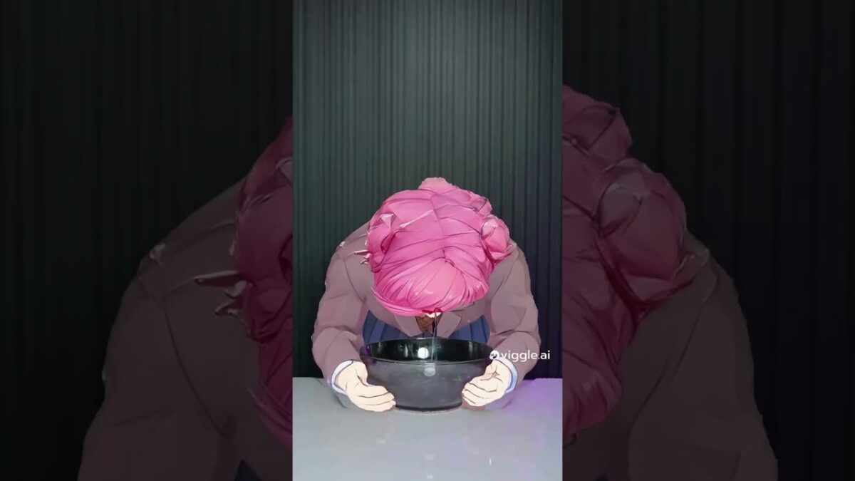 Buffsukis morning routine 🤫🧏 #ddlc #ddlcnatsuki #strong #strongwomen #fyp #goon #morningroutine