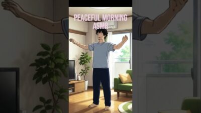 Cozy Morning Routine & Breakfast On The Balcony ☕🍳 | Ghibli ASMR #shorts#ghiblistyle #cozyanimation