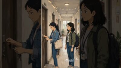 Every Hostel Girl Will Relate to This ❤️ College Morning Routine | #shorts #asmr #ghibli