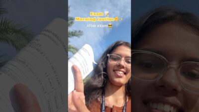 Exam morning routine🗒️📝#minivlog #shorts #youtubeshorts