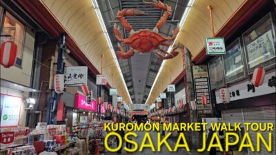 🇯🇵 Japan Journey 4K: Kyoto to Osaka! Chuo Ward’s Kuromon Market Mouthwatering Food
